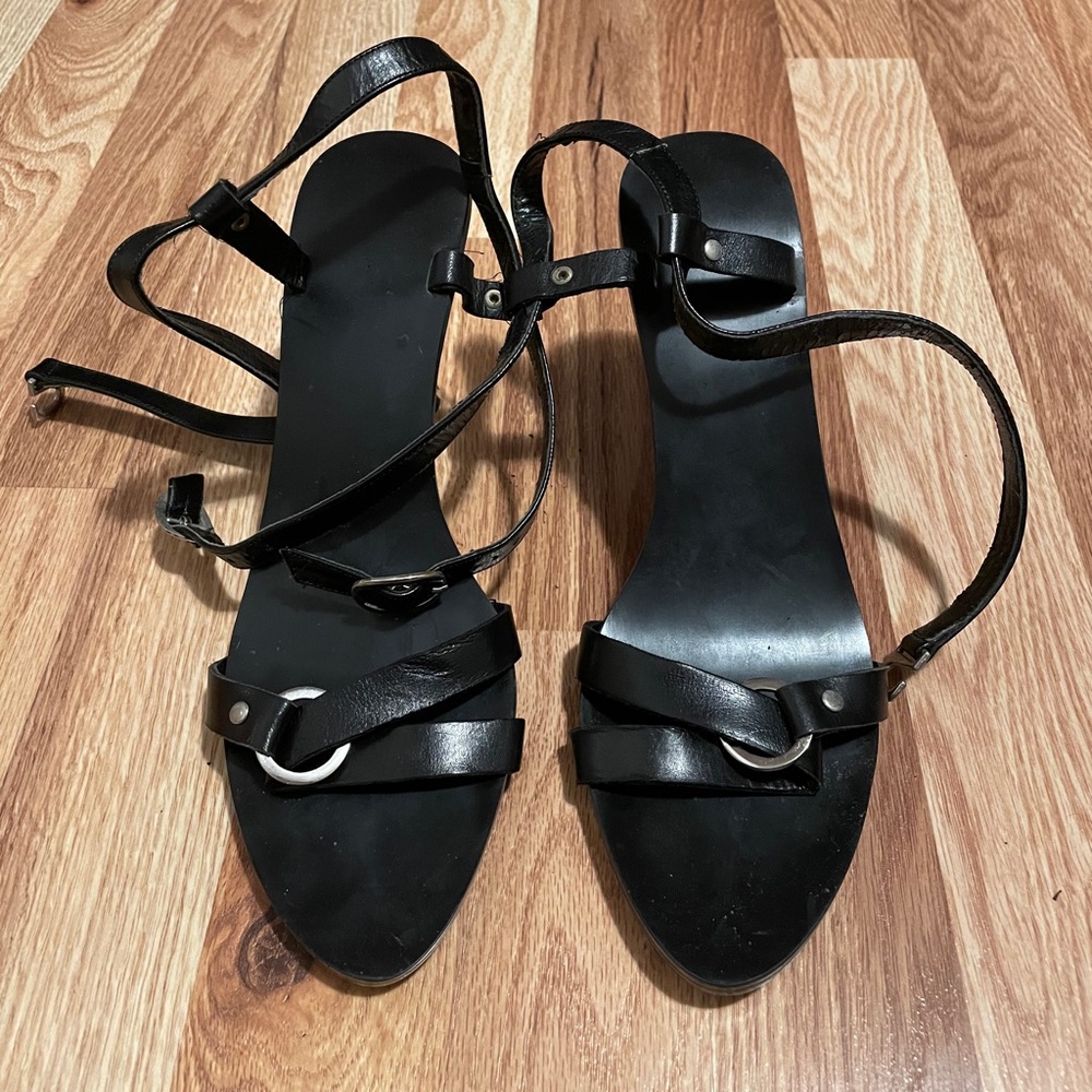 Unbranded Italian Leather Strappy Heels